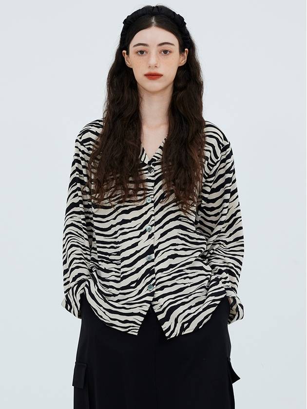 Zebra Collar Blouse - KOOKEESEE - BALAAN 3