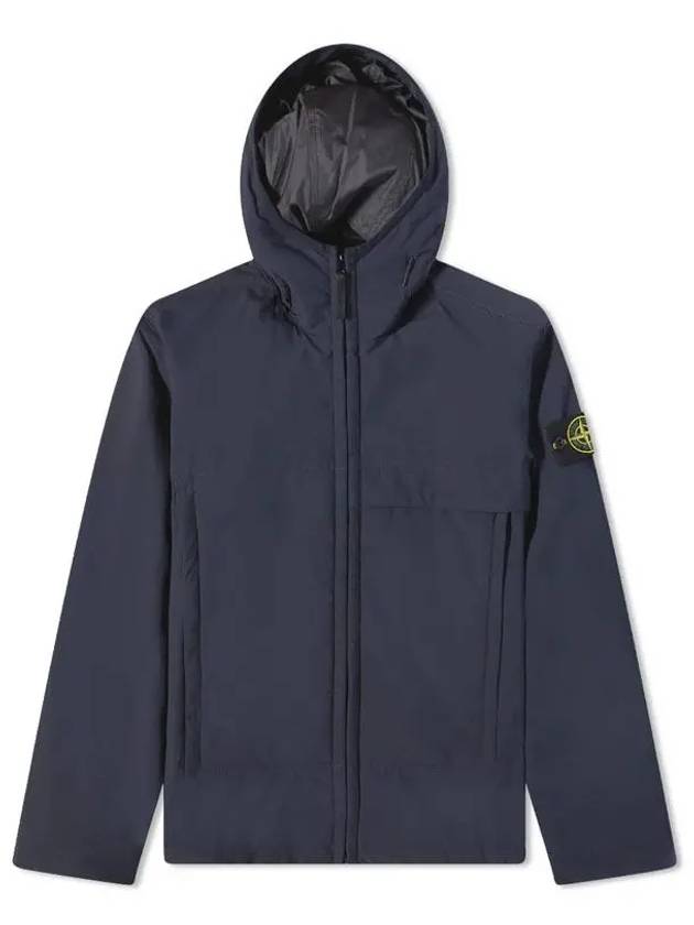 Men's Soft Shell Pure Insulation Technology Primaloft Hooded Jacket Navy - STONE ISLAND - BALAAN 2