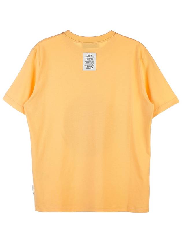 Fantastic Green Logo Short Sleeve T-Shirt Orange - MSGM - BALAAN 3