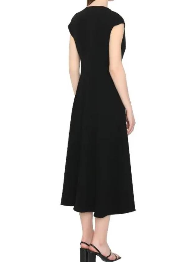 Women's Frizzo V-Neck Midi Dress Black - MAX MARA - BALAAN 3