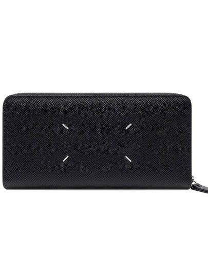 Stitch Logo Leather Long Wallet Black - MAISON MARGIELA - BALAAN 2