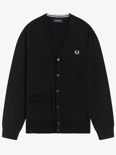 Sharp Classic Cardigan 102 AFPM2319551 Black - FRED PERRY - BALAAN 1