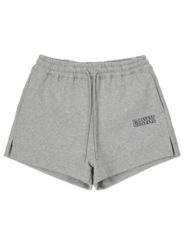 Software Isoli Drawstring Shorts Pants Gray - GANNI - BALAAN 1