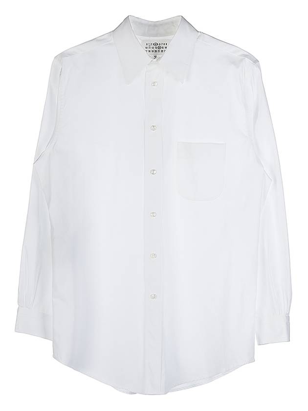 Pocket Cotton Long Sleeve Shirt White - MAISON MARGIELA - BALAAN 11