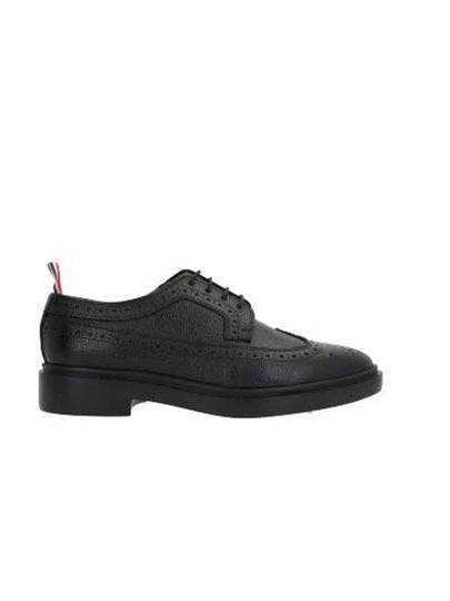 Rubber Sole Longwing Pebble Grain Leather Brogue Loafer Black - THOM BROWNE - BALAAN 2