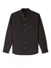 Edouard Long Sleeve Shirt Black - A.P.C. - BALAAN 2