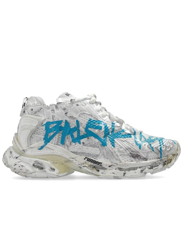 Runner Graffiti Low Top Sneakers White - BALENCIAGA - BALAAN 2