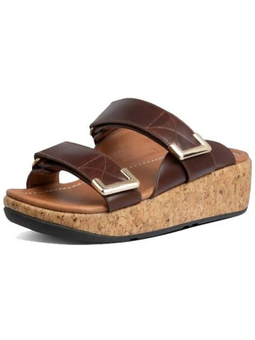 Remy Slide Chocolate Brown Leather Women - FITFLOP - BALAAN 1