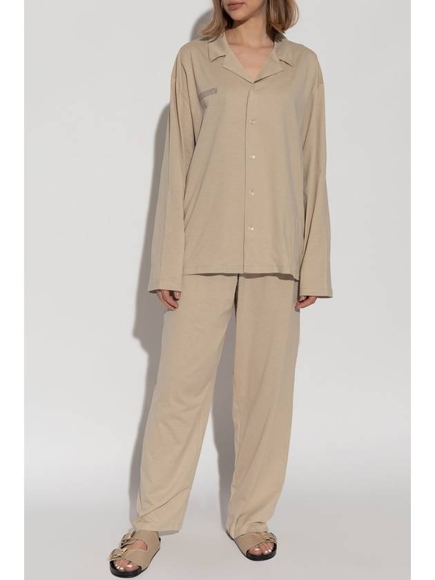 Pangaia Pyjama With Logo, Women's, Beige - PANGAIA - BALAAN 3