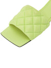 Padded Quilted Slippers Green - BOTTEGA VENETA - BALAAN 8