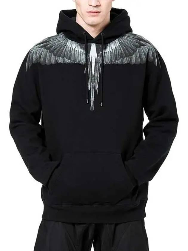 Camo Wings Hoodie Black - MARCELO BURLON - BALAAN 3