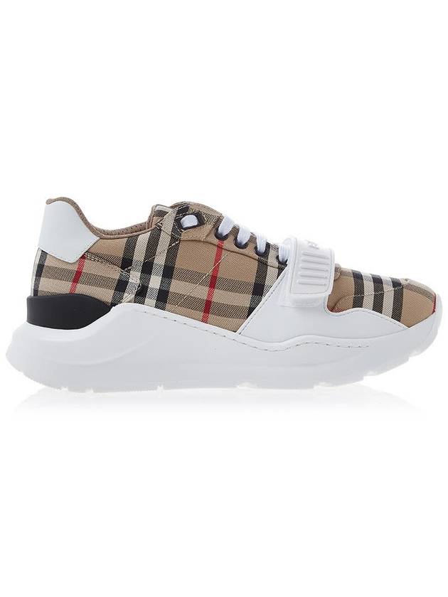 Vintage Check Suede Leather Sneakers Archive Beige - BURBERRY - BALAAN 3