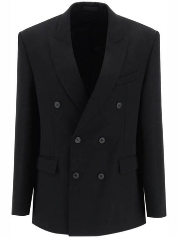 Wardrobe NYC Suit Jacket W4007PCBLK - WARDROBE.NYC - BALAAN 1