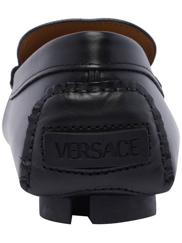 La Medusa Leather Loafers Black - VERSACE - BALAAN 5