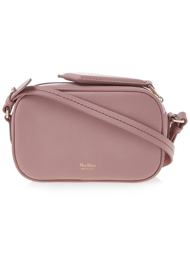 Elsa M Logo Leather Cross Bag Pink - MAX MARA - BALAAN 4