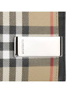 Men's Vintage Check Money Clip Card Wallet Beige - BURBERRY - BALAAN 5