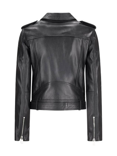 BIKER JACKET IN SOFT NAPPA - PINKO - BALAAN 2