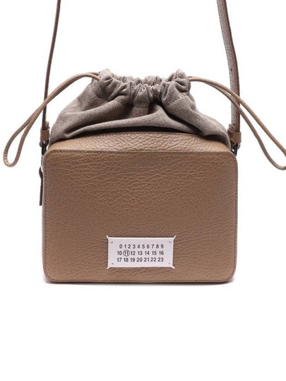 Logo Patch Leather Bucket Cross Bag Beige - MAISON MARGIELA - BALAAN 2