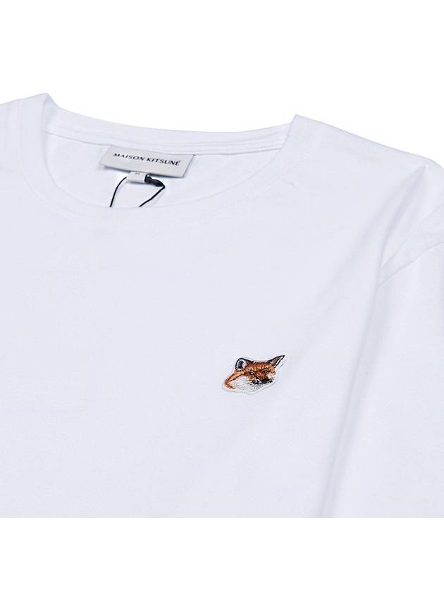 Fox Head Patch Classic Short Sleeve T-Shirt White - MAISON KITSUNE - BALAAN 4