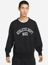 NSW Trend Fleece Crew Sweatshirt Black - NIKE - BALAAN 2