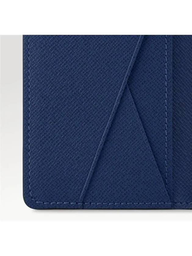 Men's Pocket Organizer Card Wallet Blue - LOUIS VUITTON - BALAAN 5