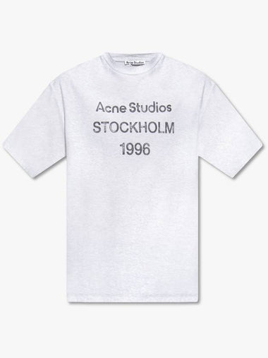 Acne Studios T-shirt With Logo, Unisex, Grey - ACNE STUDIOS - BALAAN 1