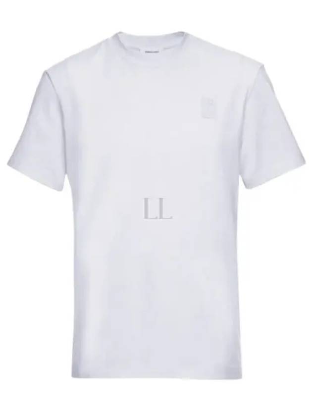 Crewneck Logo Cotton Short Sleeve T-Shirt White - SALVATORE FERRAGAMO - BALAAN 2