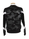 Camo Coating Boomer Sweatshirt Black - NEIL BARRETT - BALAAN 4