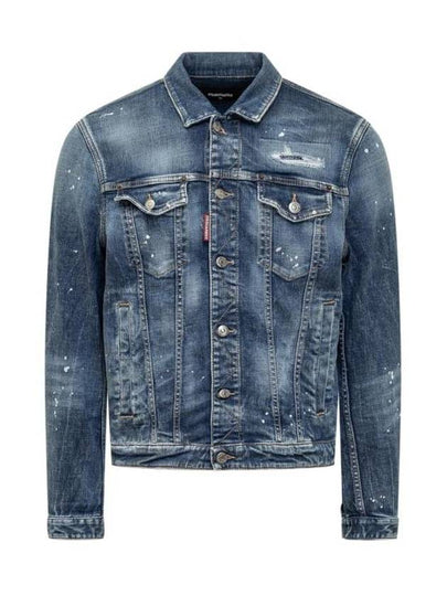 Stretch Dan Denim Jacket Blue - DSQUARED2 - BALAAN 2