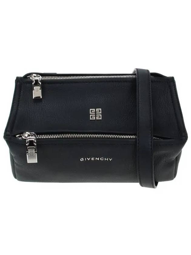 Pandora Small Grained Leather Shoulder Bag Black - GIVENCHY - BALAAN 2