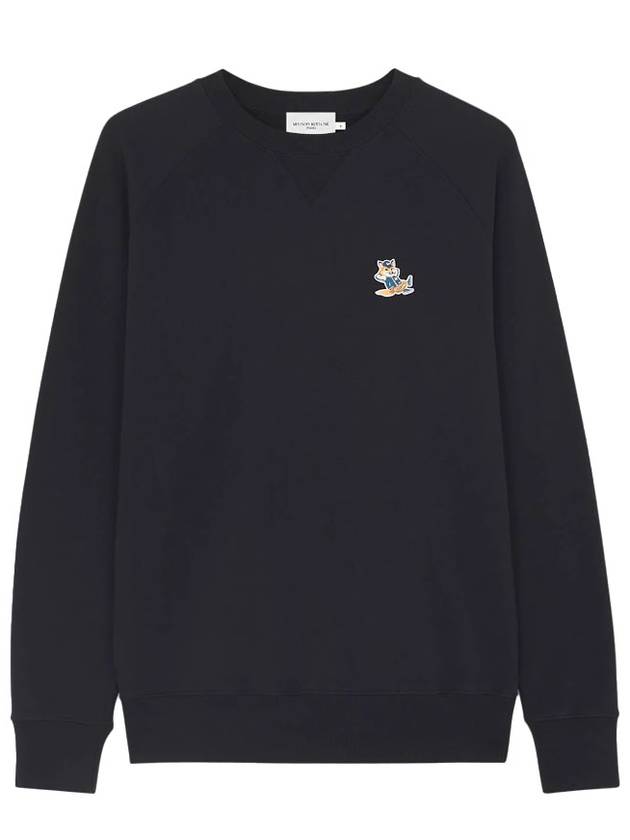 Dressed Fox Patch Classic Sweatshirt Black - MAISON KITSUNE - BALAAN 2