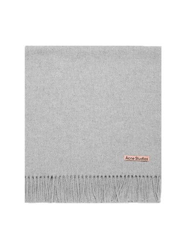 Canada New Oversized Fringe Muffler Light Grey Melange - ACNE STUDIOS - BALAAN 1