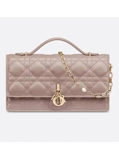 Miss Cannage Lambskin Mini Bag Warm Taupe - DIOR - BALAAN 2