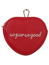 HEART SHAPED REAL LEATHER BALL POUCH - PLAYBOO - BALAAN 1