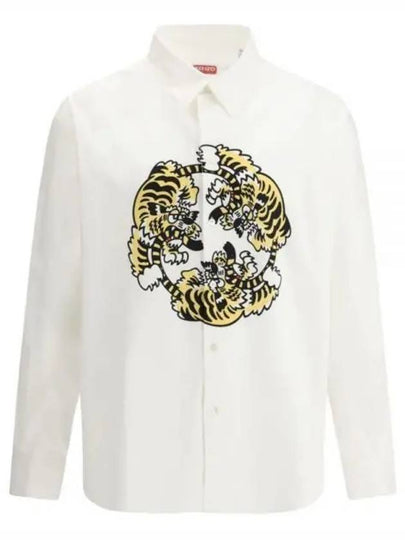 Verdy Market Long Sleeve Shirt White - KENZO - BALAAN 2