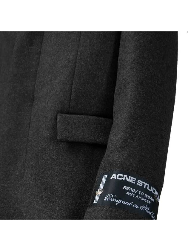 Tailored Wool Blend Single Coat Dark Grey - ACNE STUDIOS - BALAAN 5