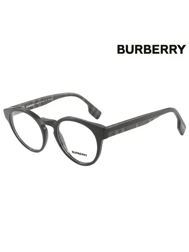 Round Eyeglasses Black - BURBERRY - BALAAN 3