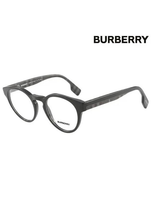 Round Eyeglasses Black - BURBERRY - BALAAN 2