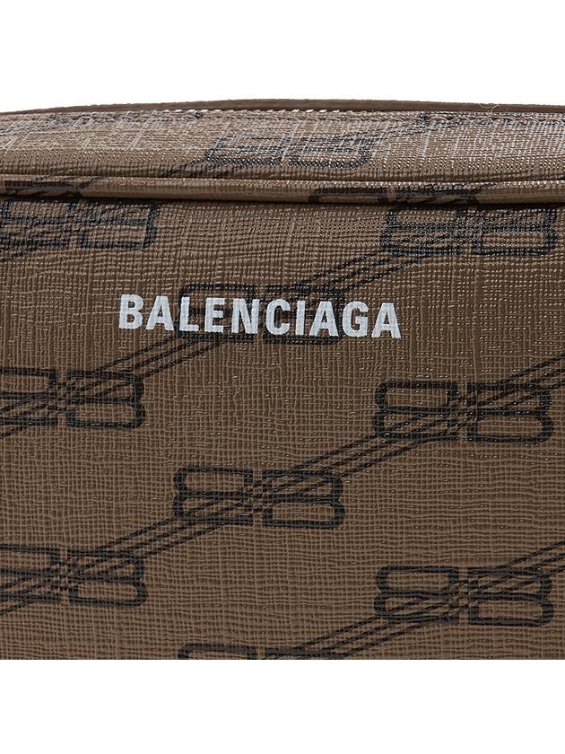 BB Monogram Coated Canvas Signature Small Camera Cross Bag Beige Brown - BALENCIAGA - BALAAN 8