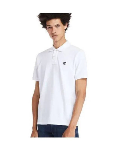 Men's Millers River Pique Polo Shirt White - TIMBERLAND - BALAAN 2