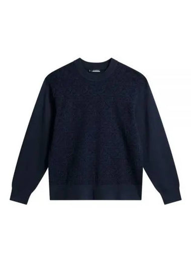 Finn Jacquard Knitted Sweater GMKW11167 6855 Men s - J.LINDEBERG - BALAAN 1