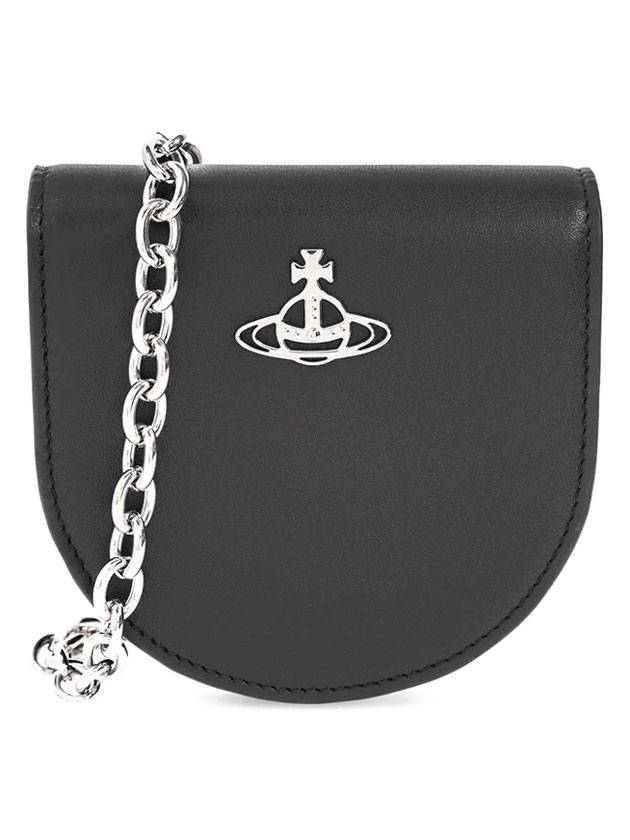 Smooth Leather Nano Saddle Cross Bag Black - VIVIENNE WESTWOOD - BALAAN 1