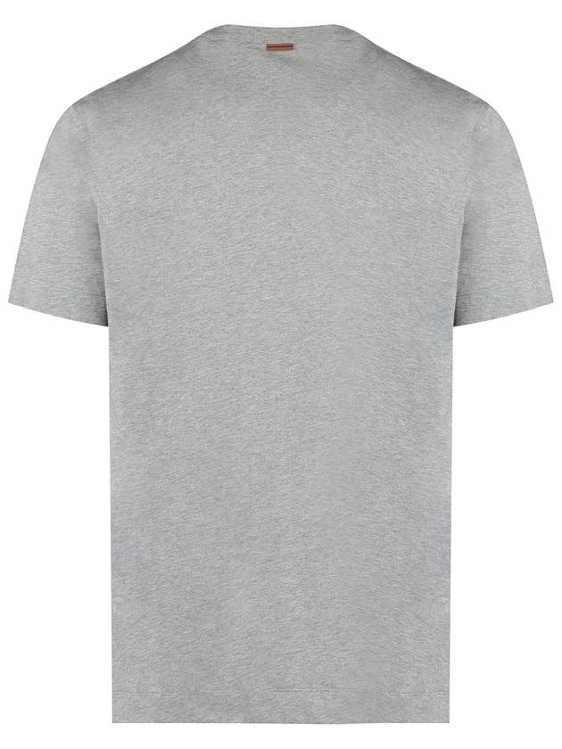 Zegna Logo Cotton T-Shirt - ERMENEGILDO ZEGNA - BALAAN 2