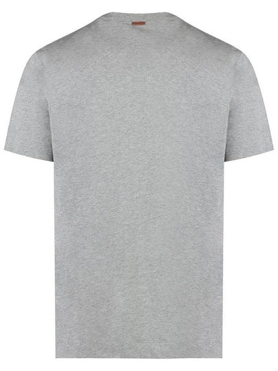 Zegna Logo Cotton T-Shirt - ERMENEGILDO ZEGNA - BALAAN 2