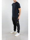 Small Logo Print Short Sleeve T-Shirt Navy - STONE ISLAND - BALAAN 3