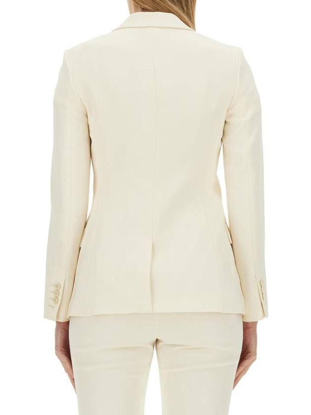 Staples Admiral Crepe Blazer Jacket White - THEORY - BALAAN 4