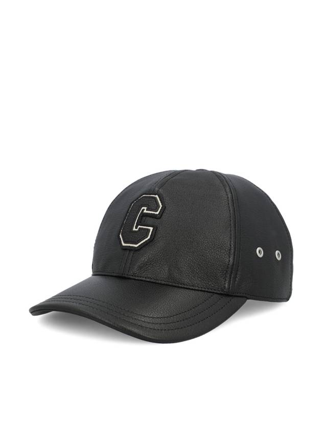 Casquette College Agneau Grained Ball Cap Black - CELINE - BALAAN 2