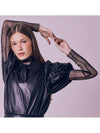 SHEER TOP Sheer top black - TIBAEG - BALAAN 2