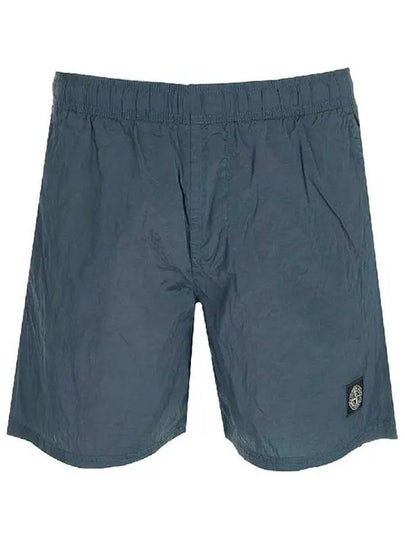 Men's Logo Patch Nylon Swim Shorts Blue - STONE ISLAND - BALAAN 2