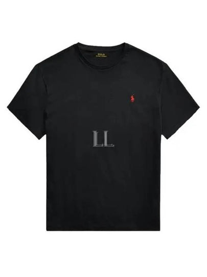 Men's Embroidery Logo Pony Classic Fit Short Sleeve T-Shirt Black - POLO RALPH LAUREN - BALAAN 2